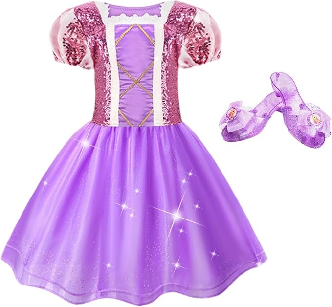 Glamtots Princess Dress Up for Girls, 2 Set