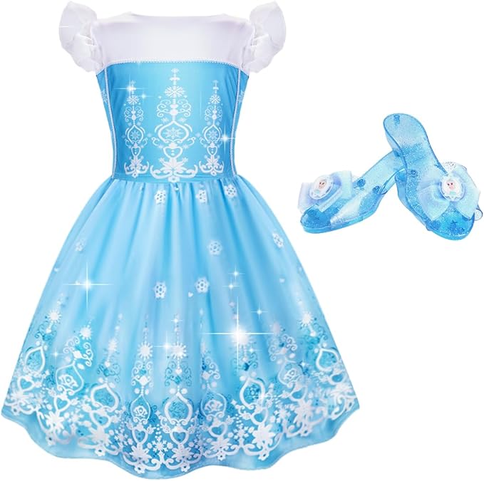 Glamtots Princess Dress Up for Girls, 2 Set